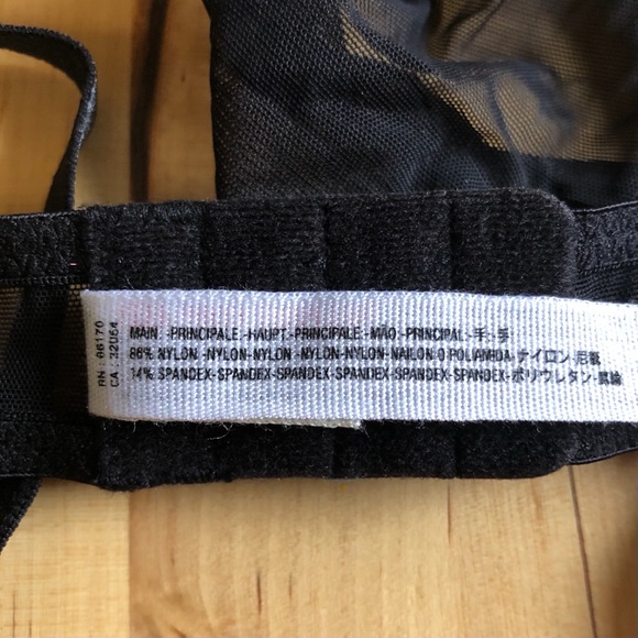 Free People Black Vex Mesh Triangle Underwire Bra - Picture 9 of 9